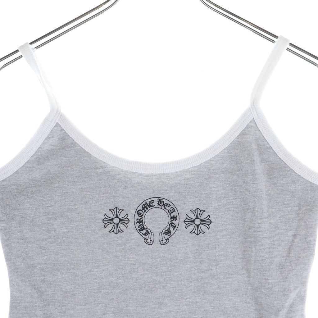 CHROME HEARTS(クロムハーツ) ホースシューロゴプリントキャミソールキャミソール グレー レディース
