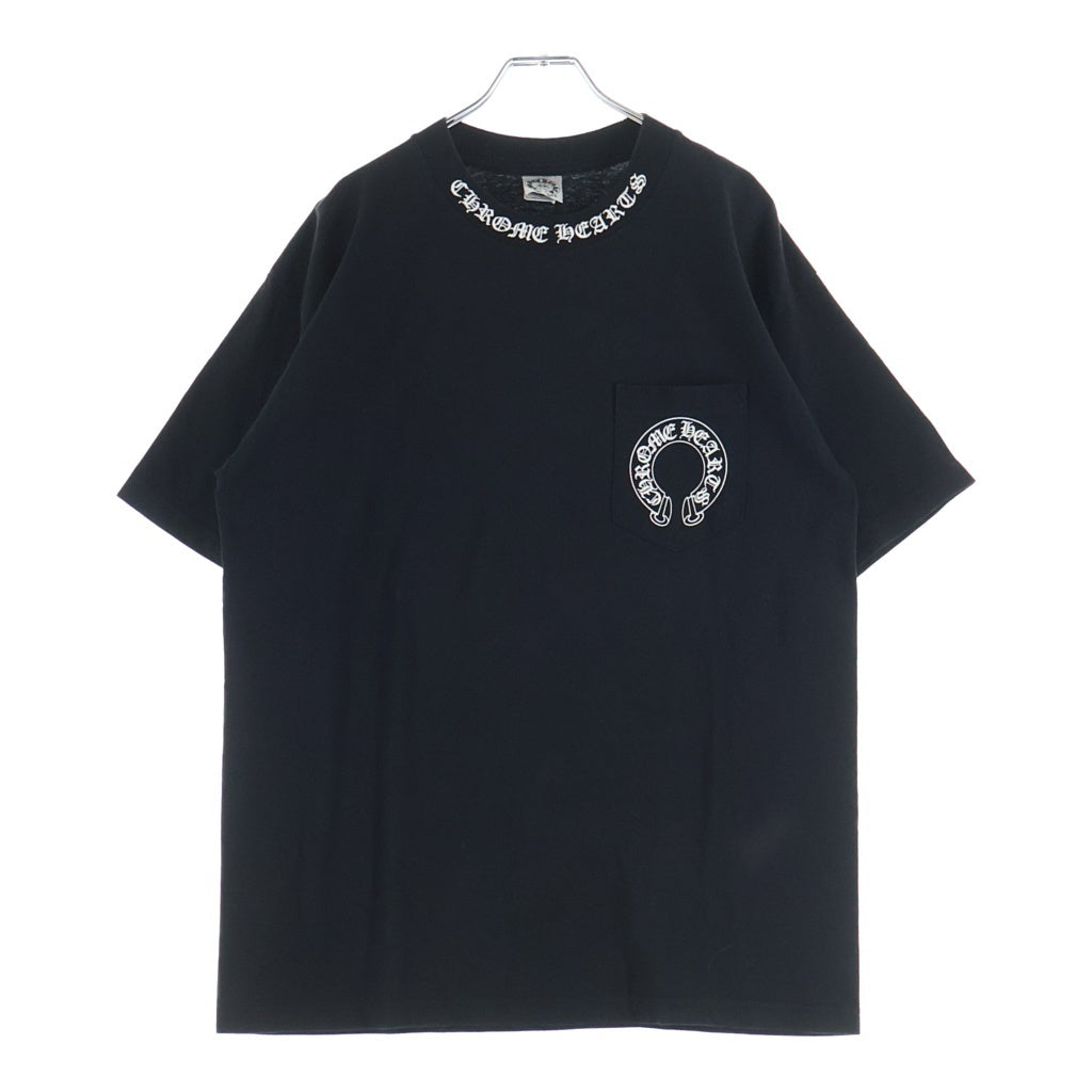 CHROME HEARTS(クロムハーツ) OLD FLORAL オールドフローラル バッグプリント半袖Tシャツ ブラック