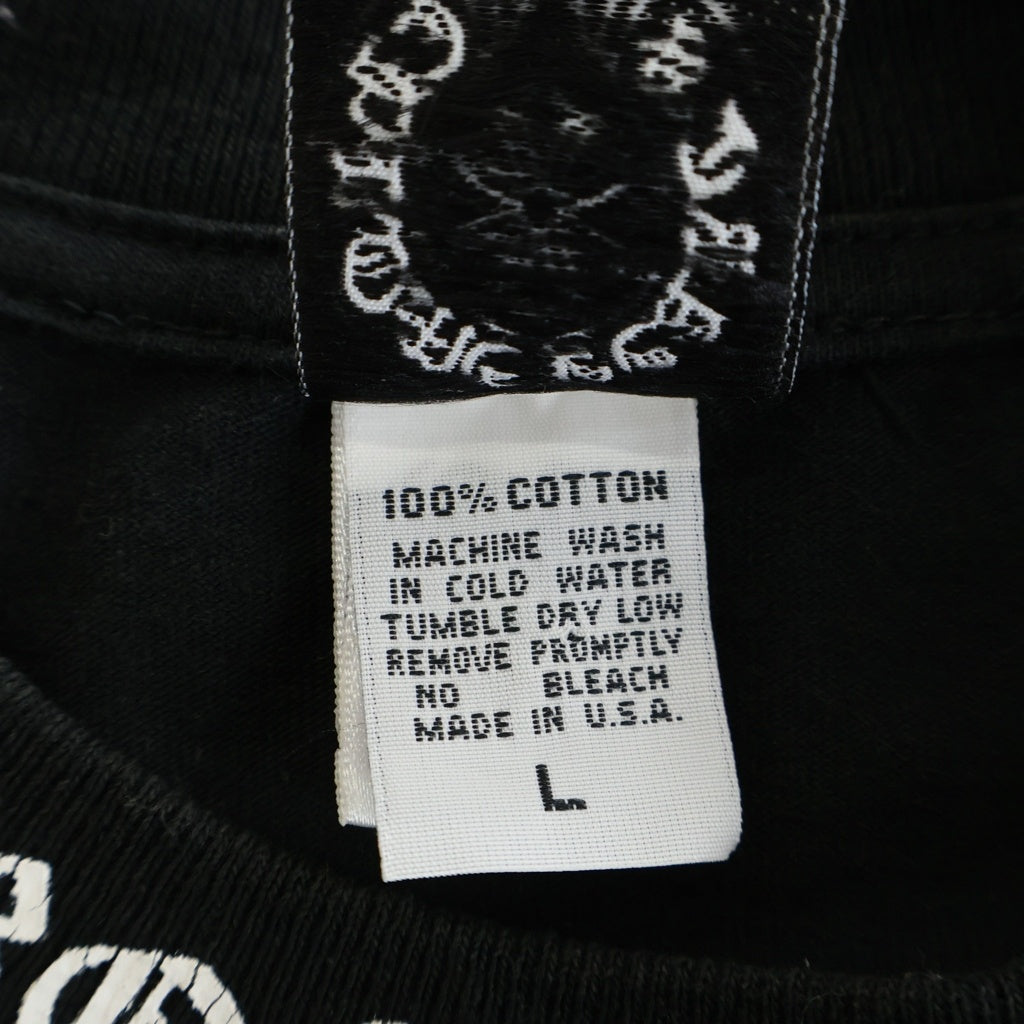 CHROME HEARTS(クロムハーツ) OLD FLORAL オールドフローラル バッグプリント半袖Tシャツ ブラック