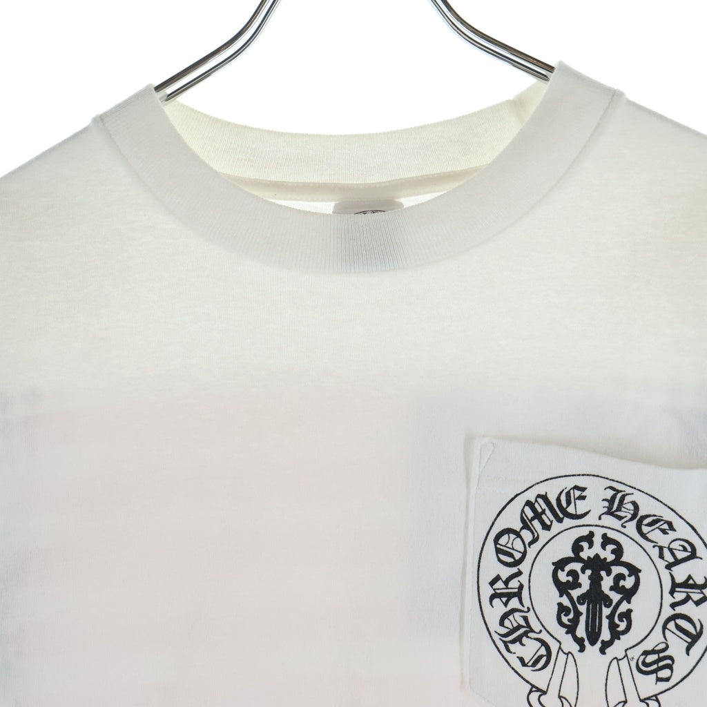 CHROME HEARTS(クロムハーツ) OLD ヴァインダガープリント 半袖Tシャツ カットソー ホワイト
