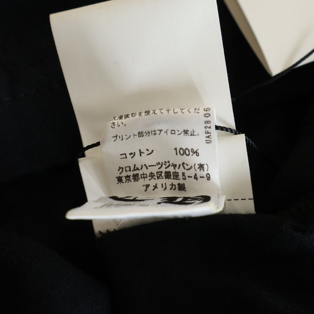 CHROME HEARTS(クロムハーツ) OLD CHプラス ヴァインダガープリント 半袖Tシャツ カットソー ブラック