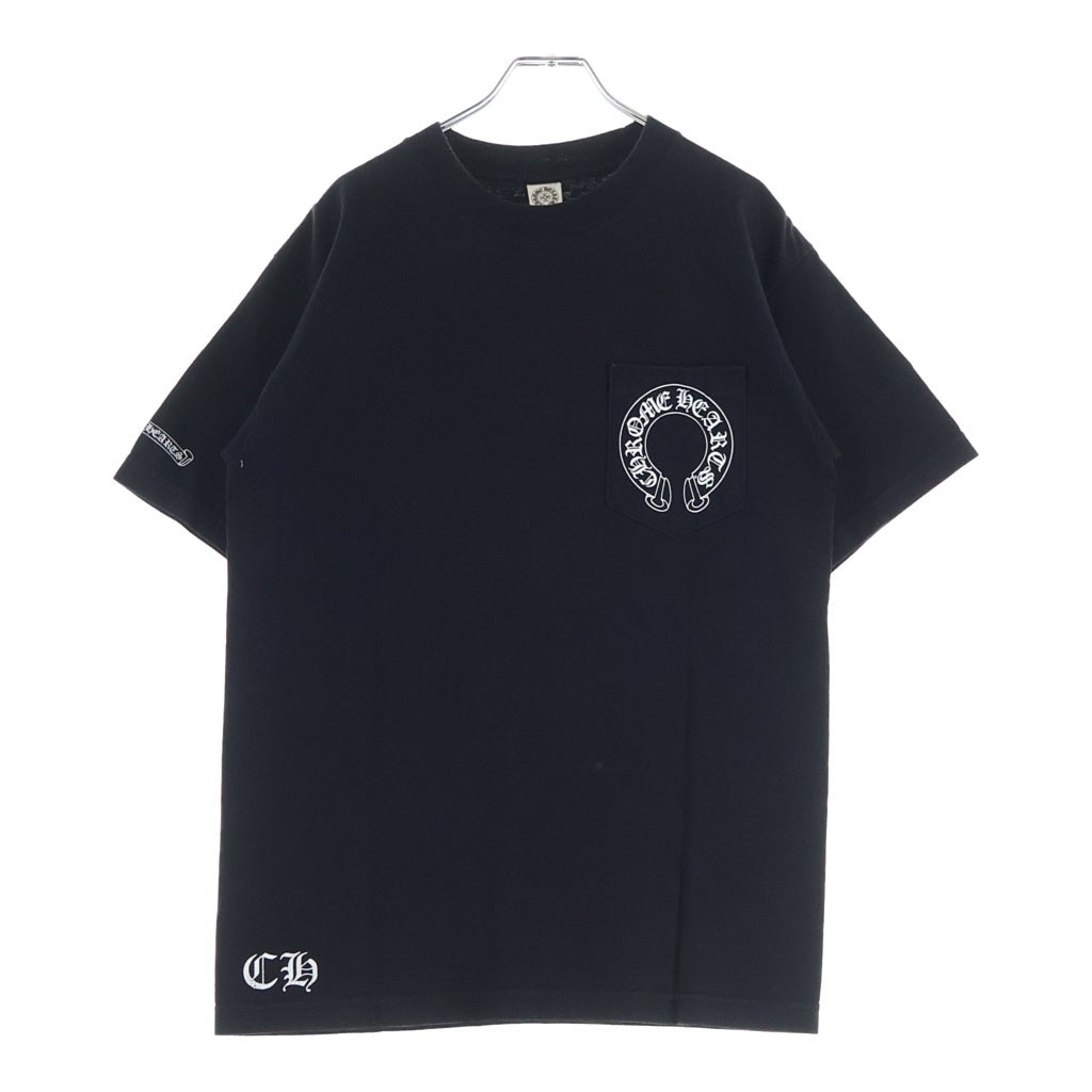 CHROME HEARTS(クロムハーツ) OLD CHプラスプリント 半袖Tシャツ カットソー ブラック