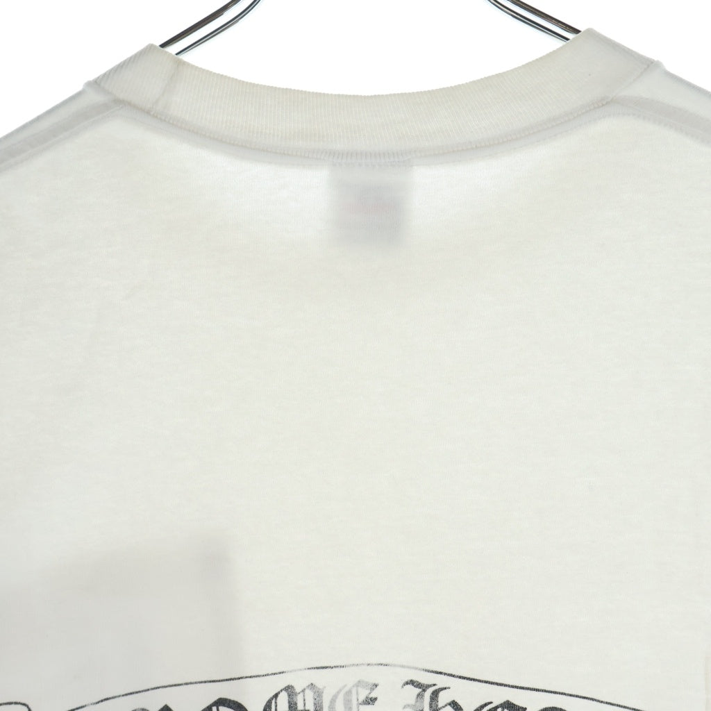 CHROME HEARTS(クロムハーツ) OLD CH T-SHIRT スクロールラベルプリント クルーネック ポケット anvil タグ 半袖Tシャツカットソー ホワイト