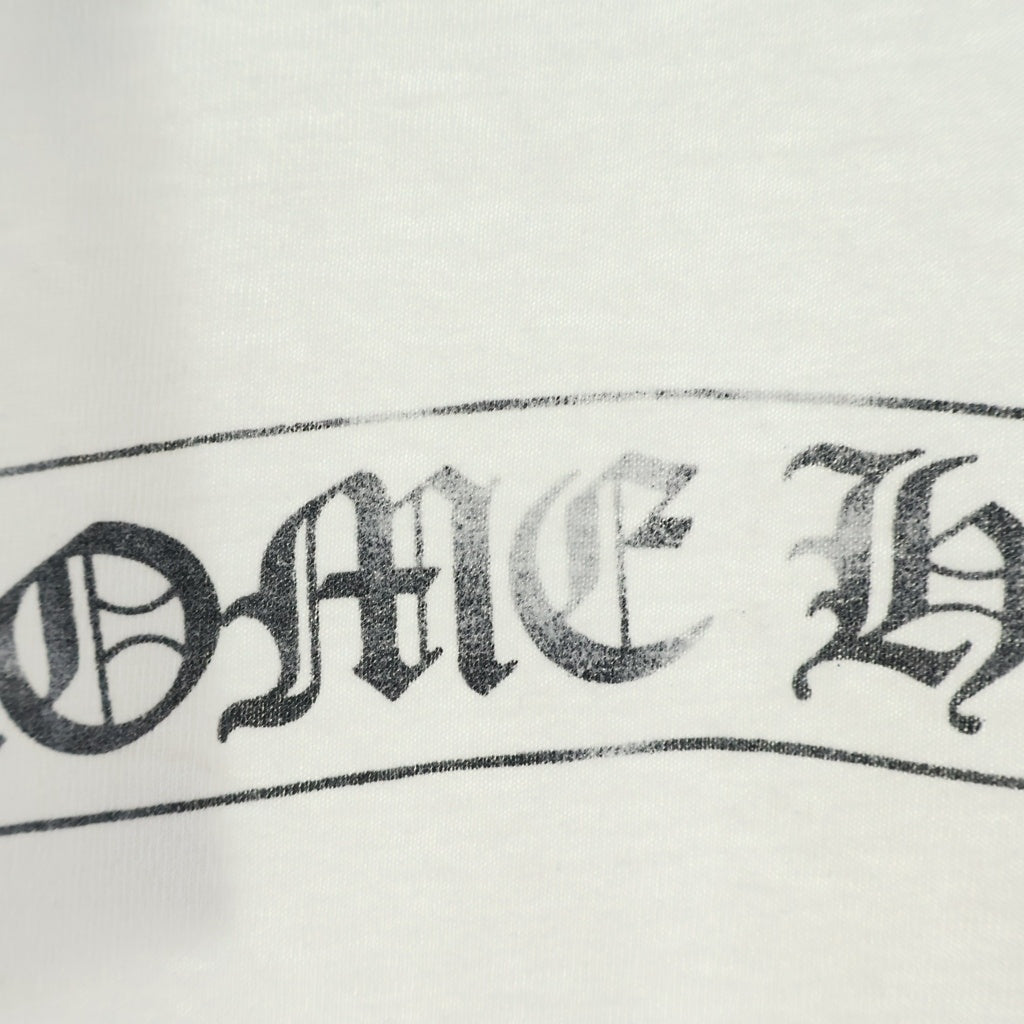 CHROME HEARTS(クロムハーツ) OLD CH T-SHIRT スクロールラベルプリント クルーネック ポケット anvil タグ 半袖Tシャツカットソー ホワイト