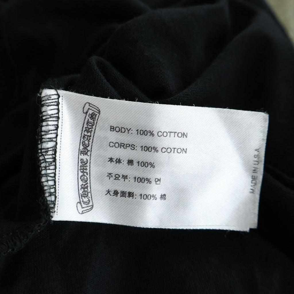 CHROME HEARTS(クロムハーツ) HORSESHOE S/S TEE ホースシュープリント ポケット半袖Tシャツ カットソー ブラック