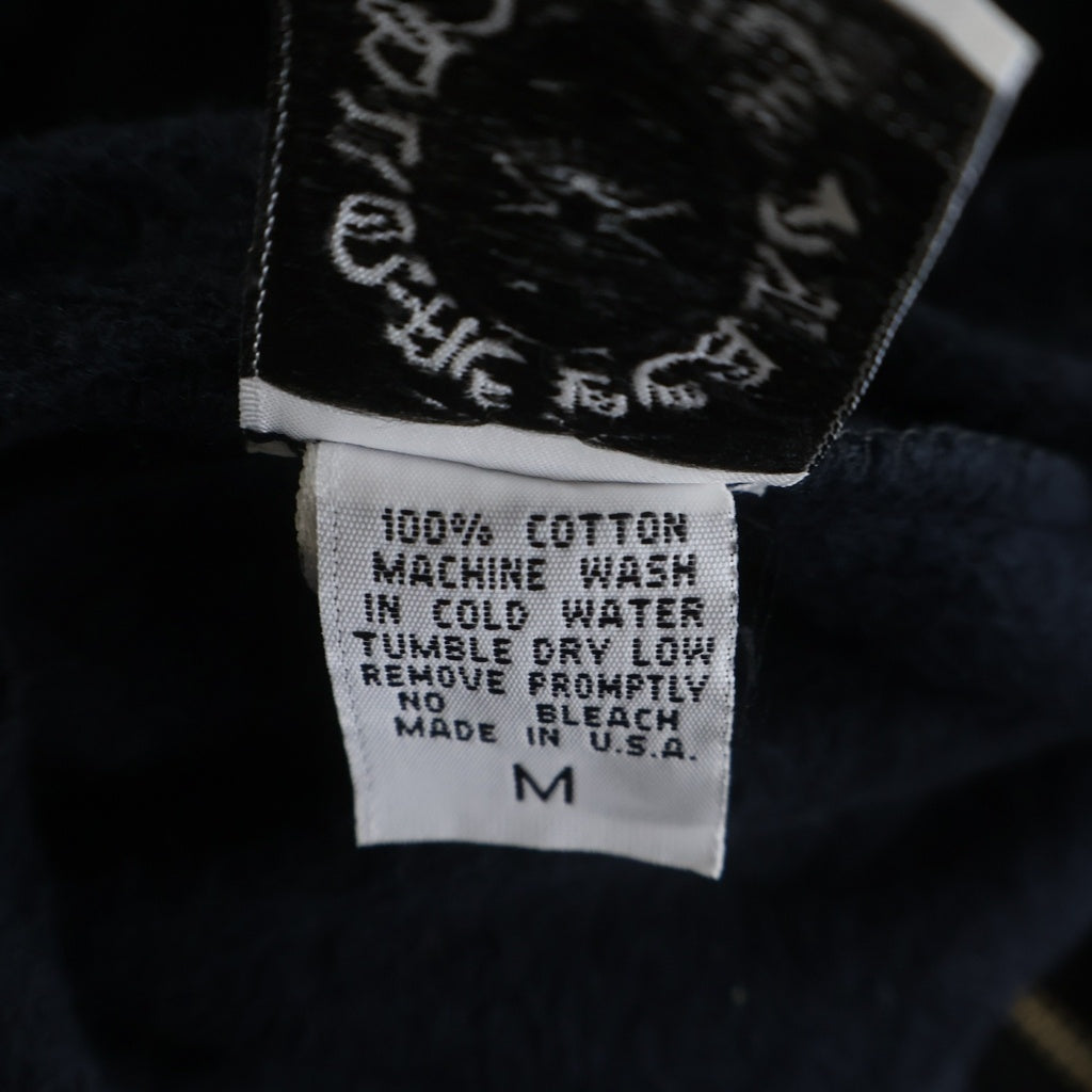 CHROME HEARTS(クロムハーツ) OLD SWTSHRT HD ZIP バックホースシュープリント袖フローラルパーカー ブラック/ホワイト