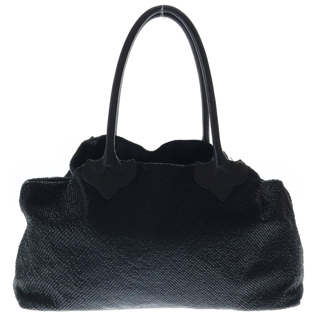 CHROME HEARTS(クロムハーツ) TOTE W SNP BS FLUER CANNES LIMITED BSフレアレザーパッチトートバッグ カンヌ限定 ブラック