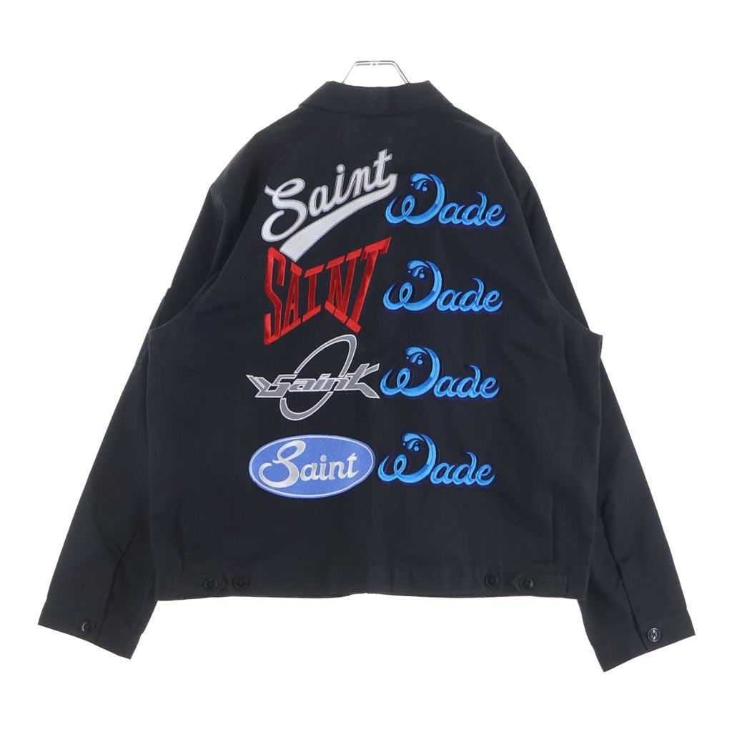 SAINT MICHAEL(セントマイケル) 23AW ×DICKIES EXC NBN STWADE JKT SM-S23-0000-132 ディッキーズ ジップアップジャケット ブラック