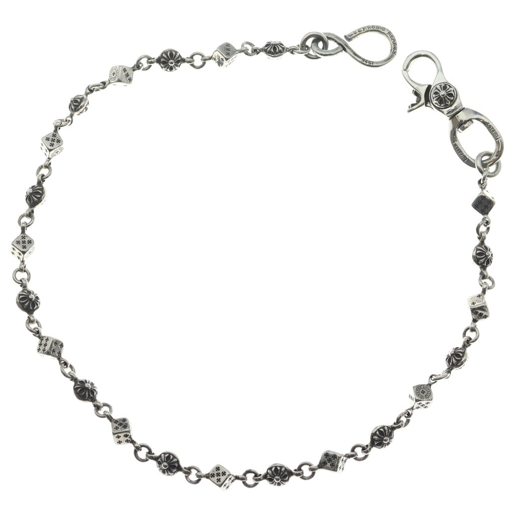 CHROME HEARTS(クロムハーツ) DICE 1CRS BALL-1 1クリップダイスクロスボール シルバーウォレットチェーン