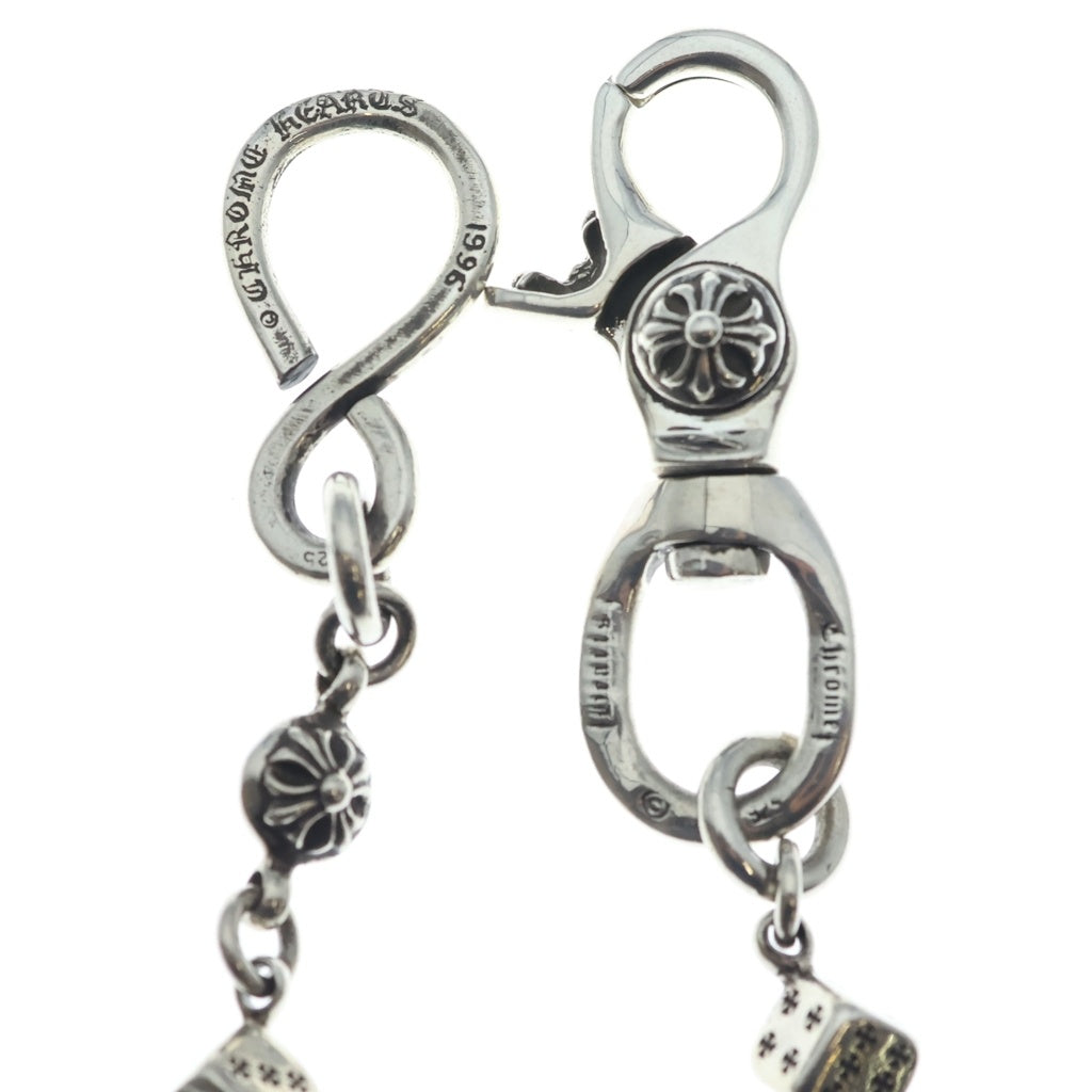 CHROME HEARTS(クロムハーツ) DICE 1CRS BALL-1 1クリップダイスクロスボール シルバーウォレットチェーン
