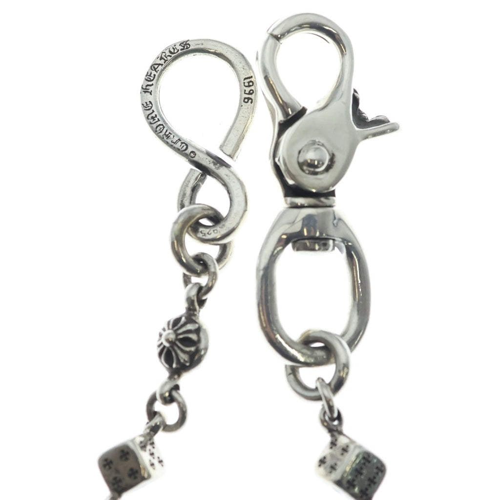 CHROME HEARTS(クロムハーツ) DICE 1CRS BALL-1 1クリップダイスクロスボール シルバーウォレットチェーン