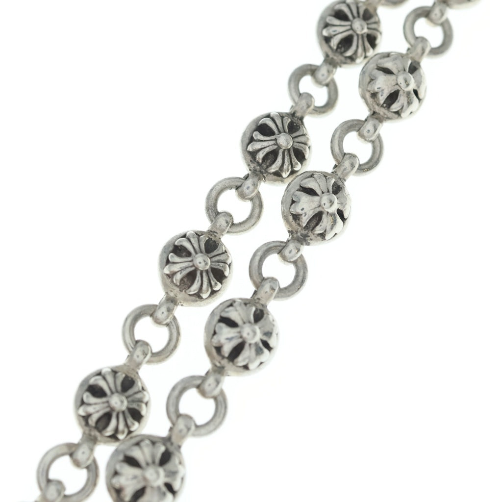 CHROME HEARTS(クロムハーツ) 2BALL LONG-S 1クリップロング#2クロスボール ウォレットチェーン シルバー BCA386