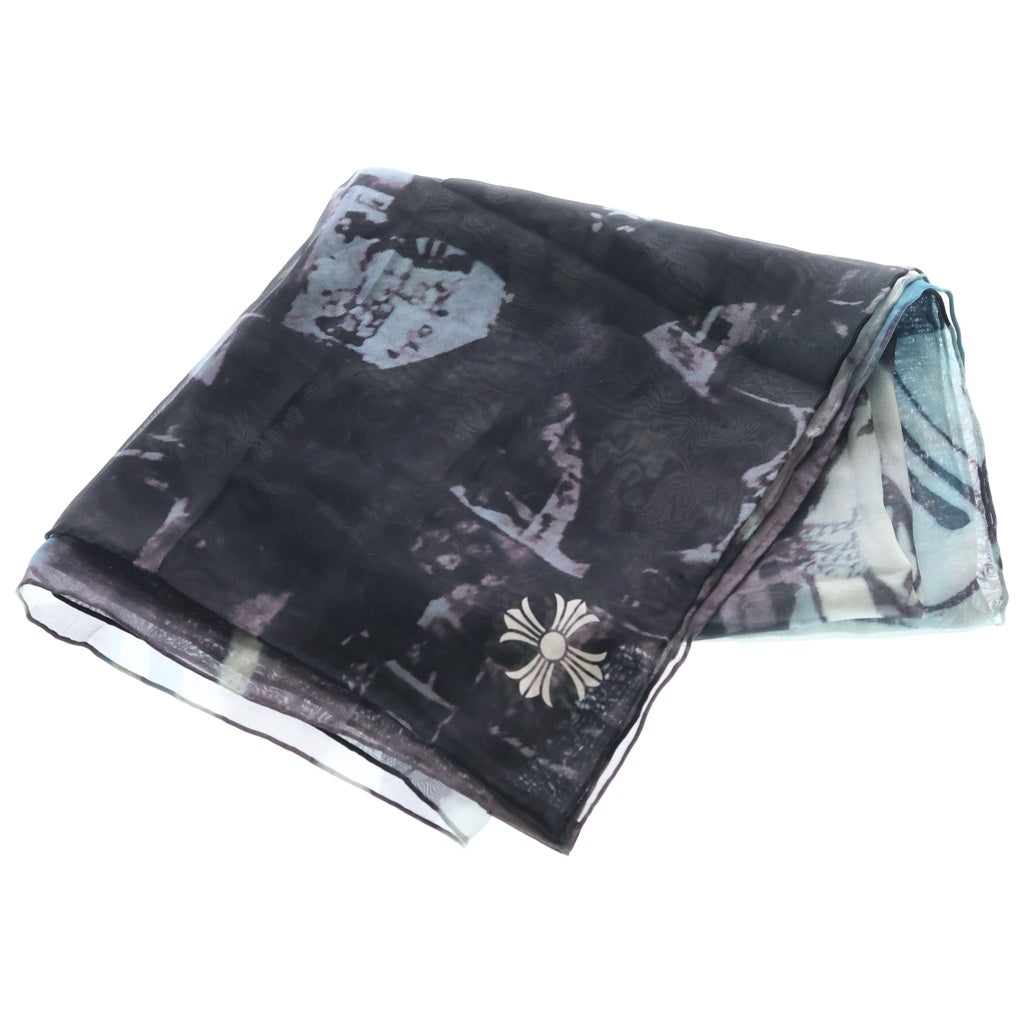 CHROME HEARTS(クロムハーツ) ×The Rolling Stones ローリングストーンズ SCARF シルクスカーフ マルチカラー レディース