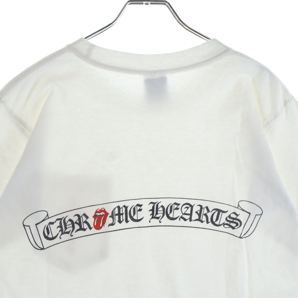 CHROME HEARTS(クロムハーツ) OLD CH T-SHIRT ROLLING STONES リップタン 半袖Tシャツカットソー ホワイト