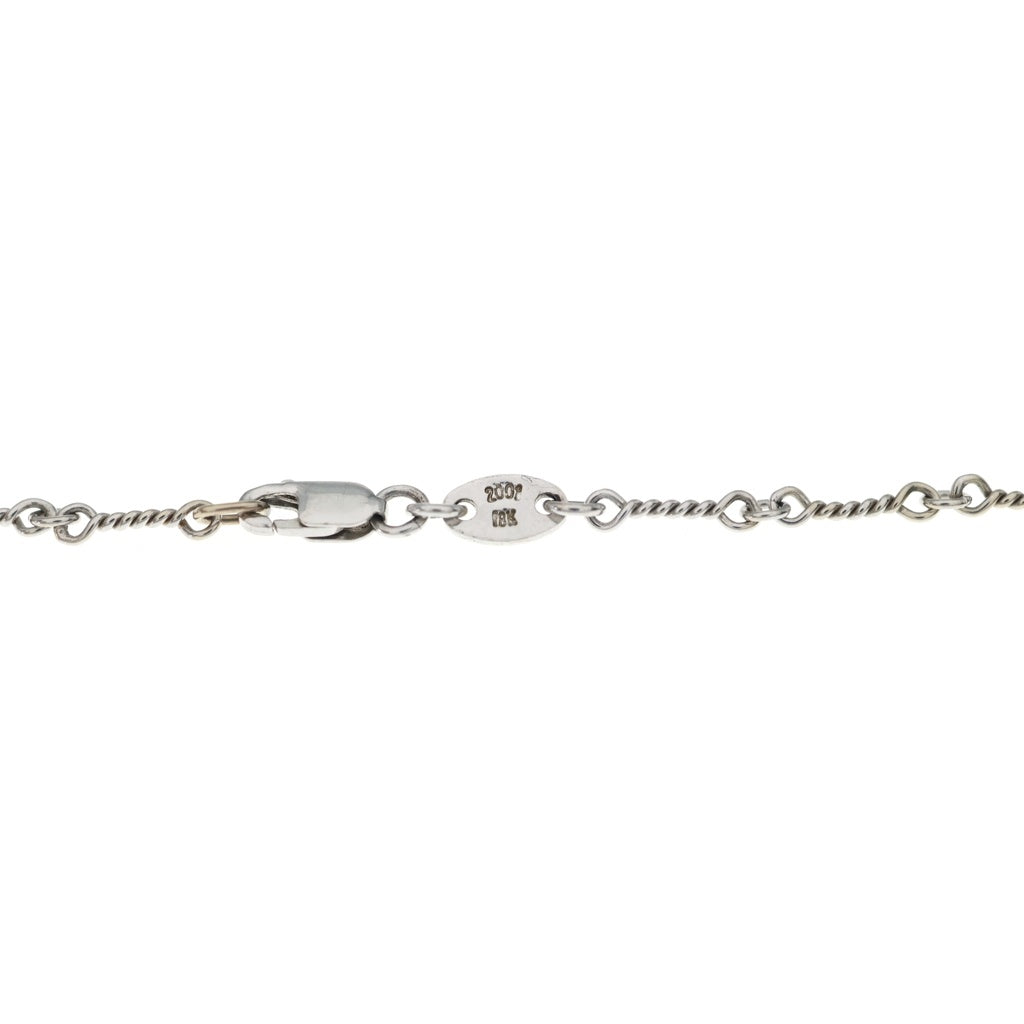 CHROME HEARTS(クロムハーツ) 18KWG NECKCHAIN T20 オールド ツイストチェーンネックレス 20inch ホワイトゴールド BCA003