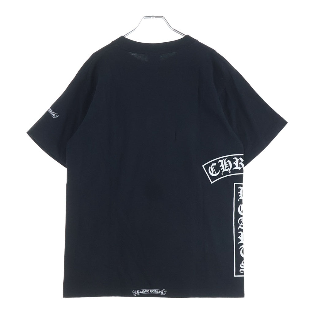 CHROME HEARTS(クロムハーツ) OLD T‐BAR TEE CHクロスプリント 半袖Tシャツ カットソー ブラック/ホワイト