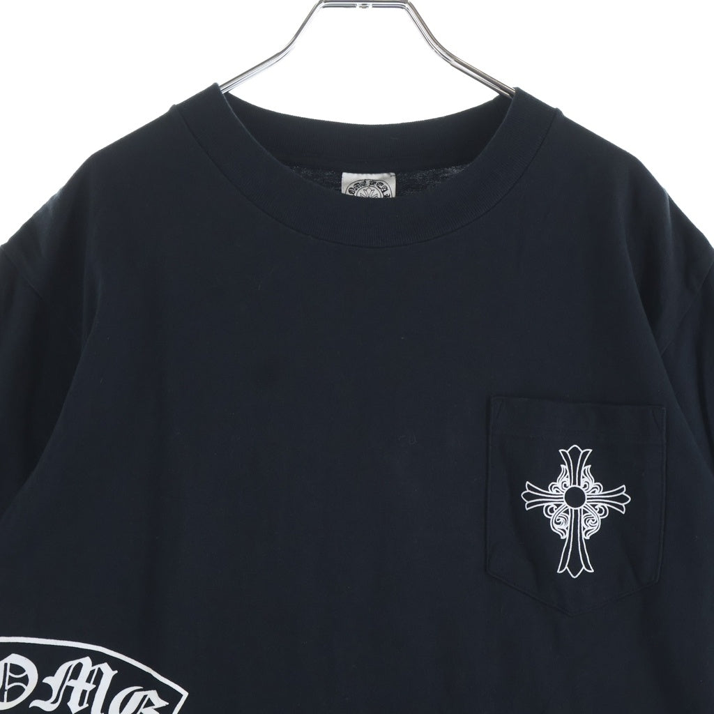 CHROME HEARTS(クロムハーツ) OLD T‐BAR TEE CHクロスプリント 半袖Tシャツ カットソー ブラック/ホワイト