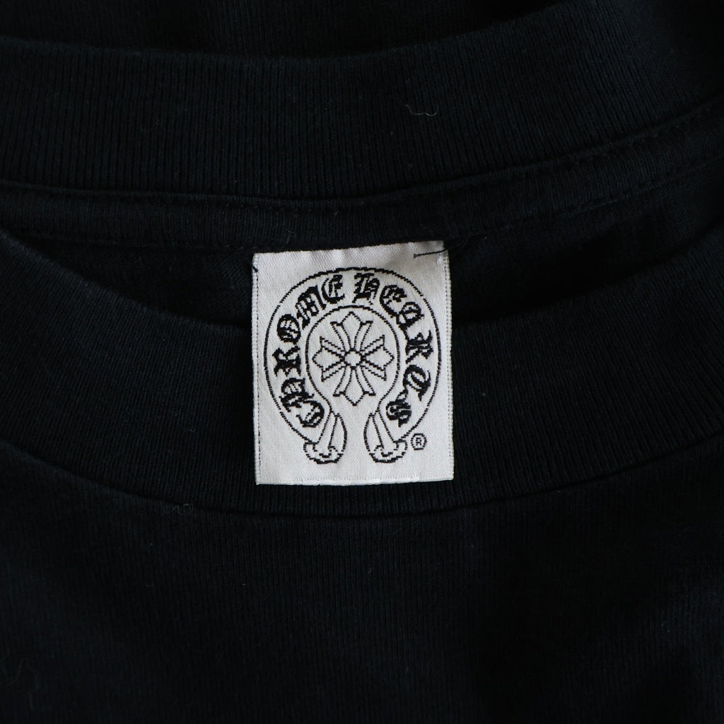 CHROME HEARTS(クロムハーツ) OLD T‐BAR TEE CHクロスプリント 半袖Tシャツ カットソー ブラック/ホワイト