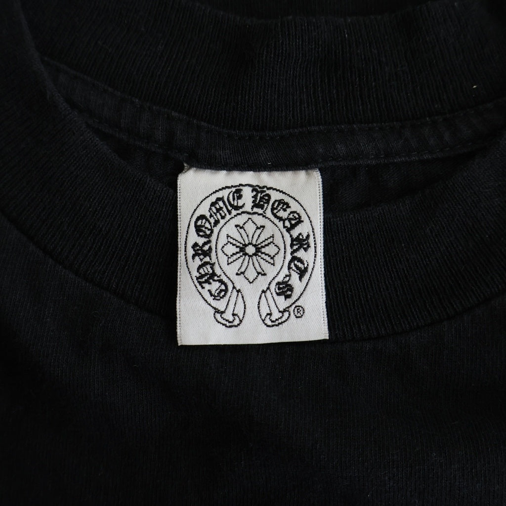 CHROME HEARTS(クロムハーツ) OLD Scroll Label Horseshoe Tee スクロールラベル ホースシュー スタープリント 半袖Tシャツ カットソー ブラック