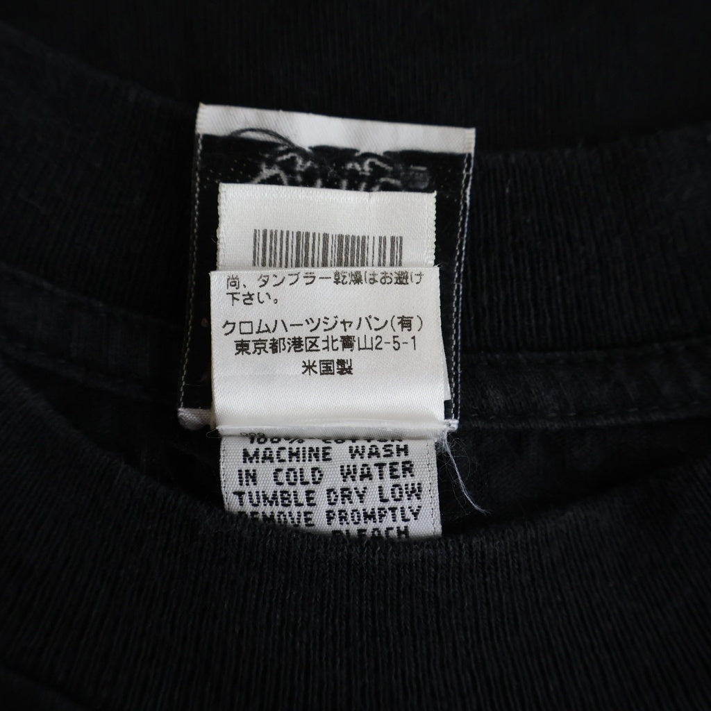 CHROME HEARTS(クロムハーツ) OLD Scroll Label Horseshoe Tee スクロールラベル ホースシュー スタープリント 半袖Tシャツ カットソー ブラック