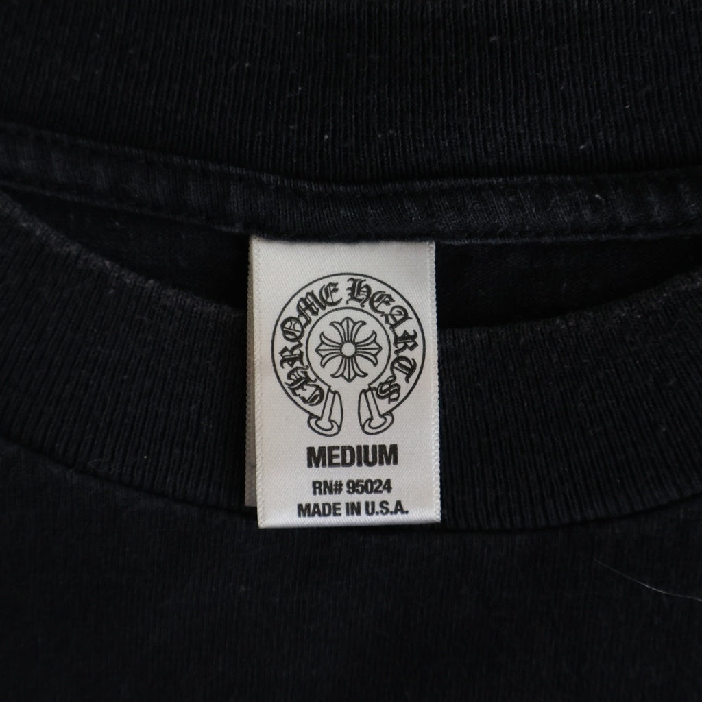 CHROME HEARTS(クロムハーツ) OLD CHプラス ホースシュープリント 半袖Tシャツ ブラック