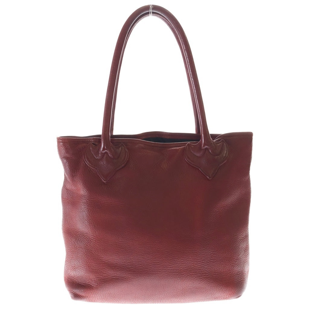 CHROME HEARTS(クロムハーツ) FS TOTE FSトート クロスパッチ付きレザートートバッグ レッド レディース