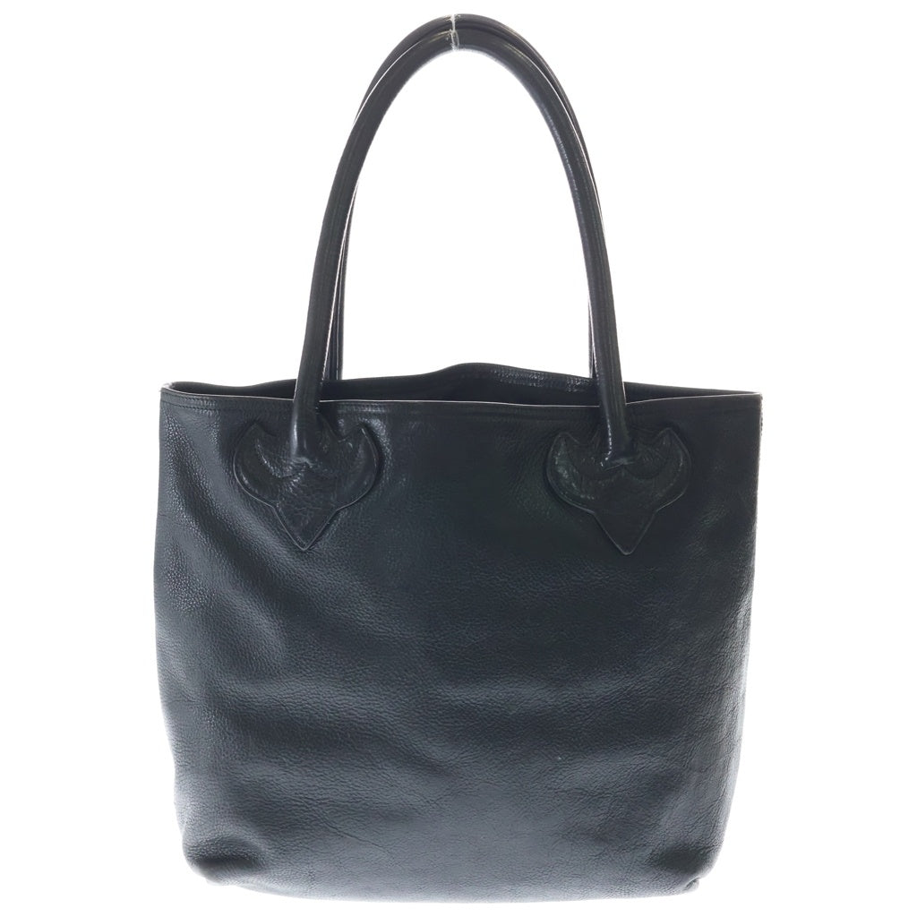 CHROME HEARTS(クロムハーツ) FS TOTE FSトート クロスパッチ付きレザートートバッグ ブラック レディース