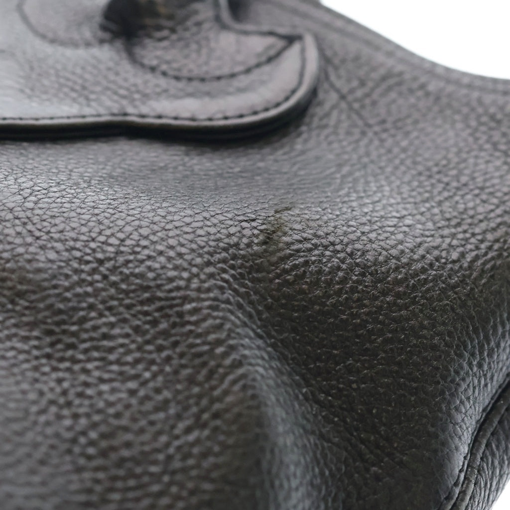 CHROME HEARTS(クロムハーツ) FS TOTE FSトート クロスパッチ付きレザートートバッグ ブラック レディース