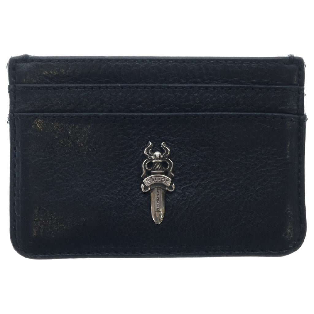 CHROME HEARTS(クロムハーツ) DOUBLE SIDE ダブルサイド ダガー付きレザーカードケース ブラック