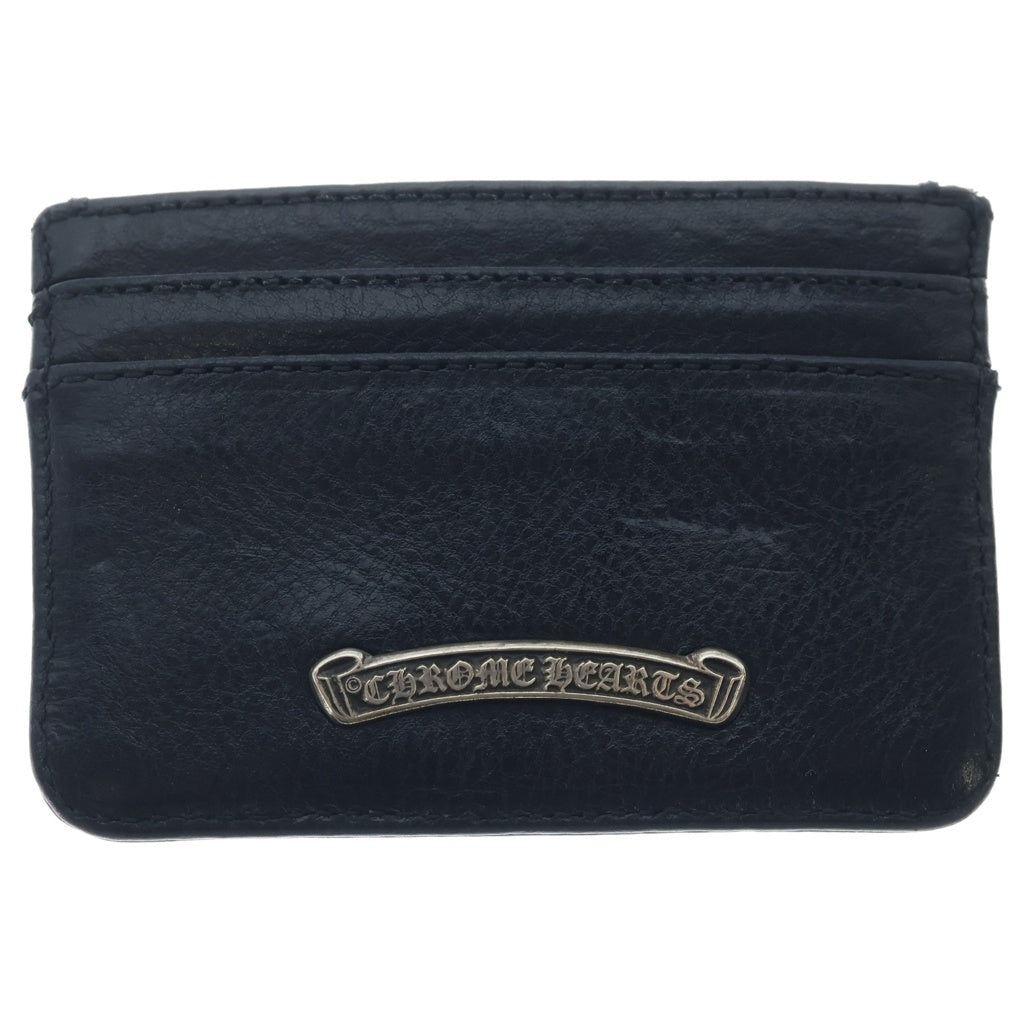 CHROME HEARTS(クロムハーツ) DOUBLE SIDE ダブルサイド ダガー付きレザーカードケース ブラック