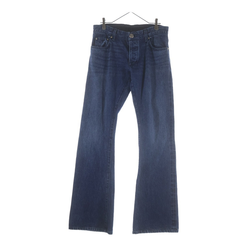 CHROME HEARTS(クロムハーツ) FLARE DNM PANTS CRS BTN INDIGO クロスボタンウォッシュドフレアデニムパンツ インディゴ