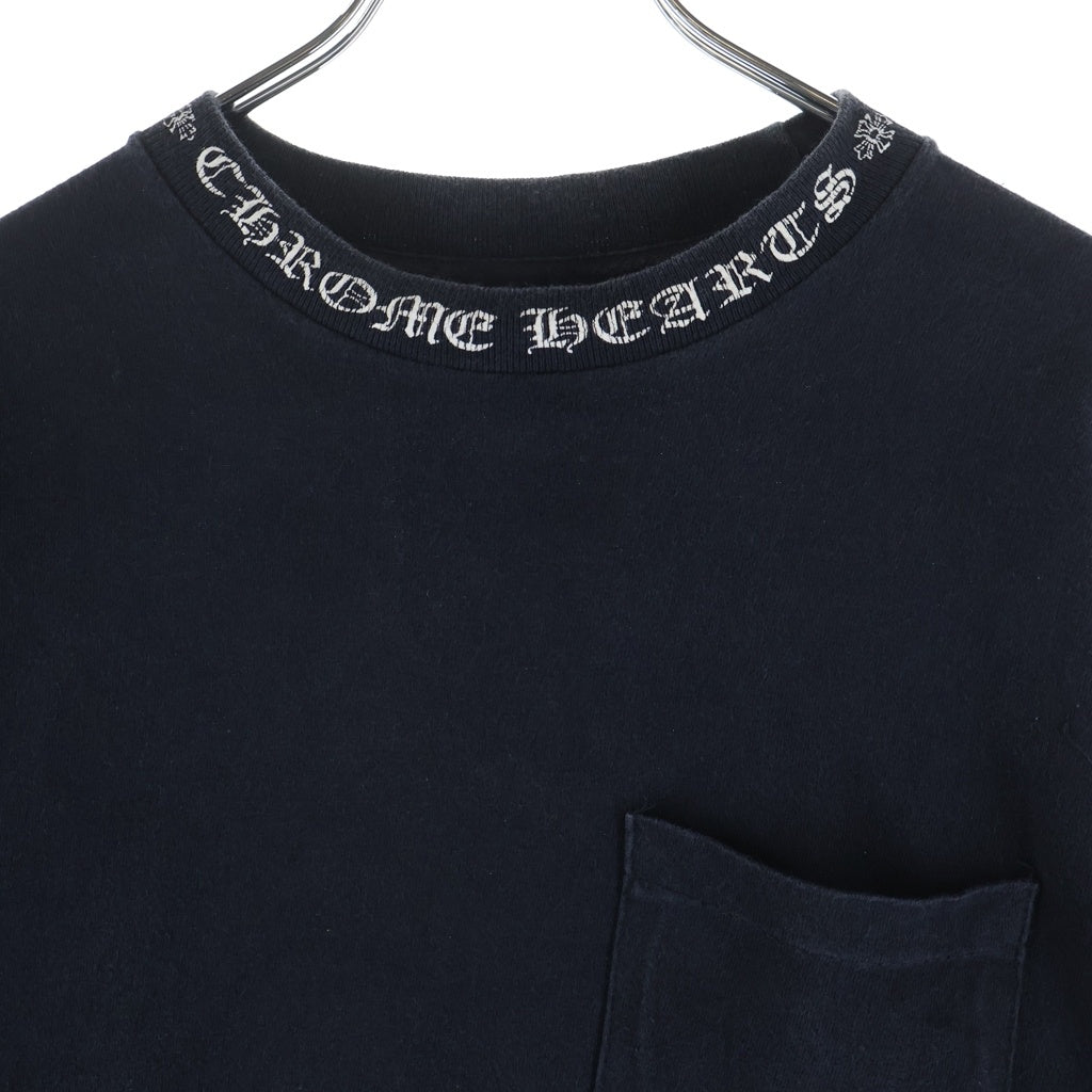 CHROME HEARTS(クロムハーツ) OLD DAGGER LOGO L/S TEE オールド ダガーロゴプリント 長袖Tシャツカットソー ブラック
