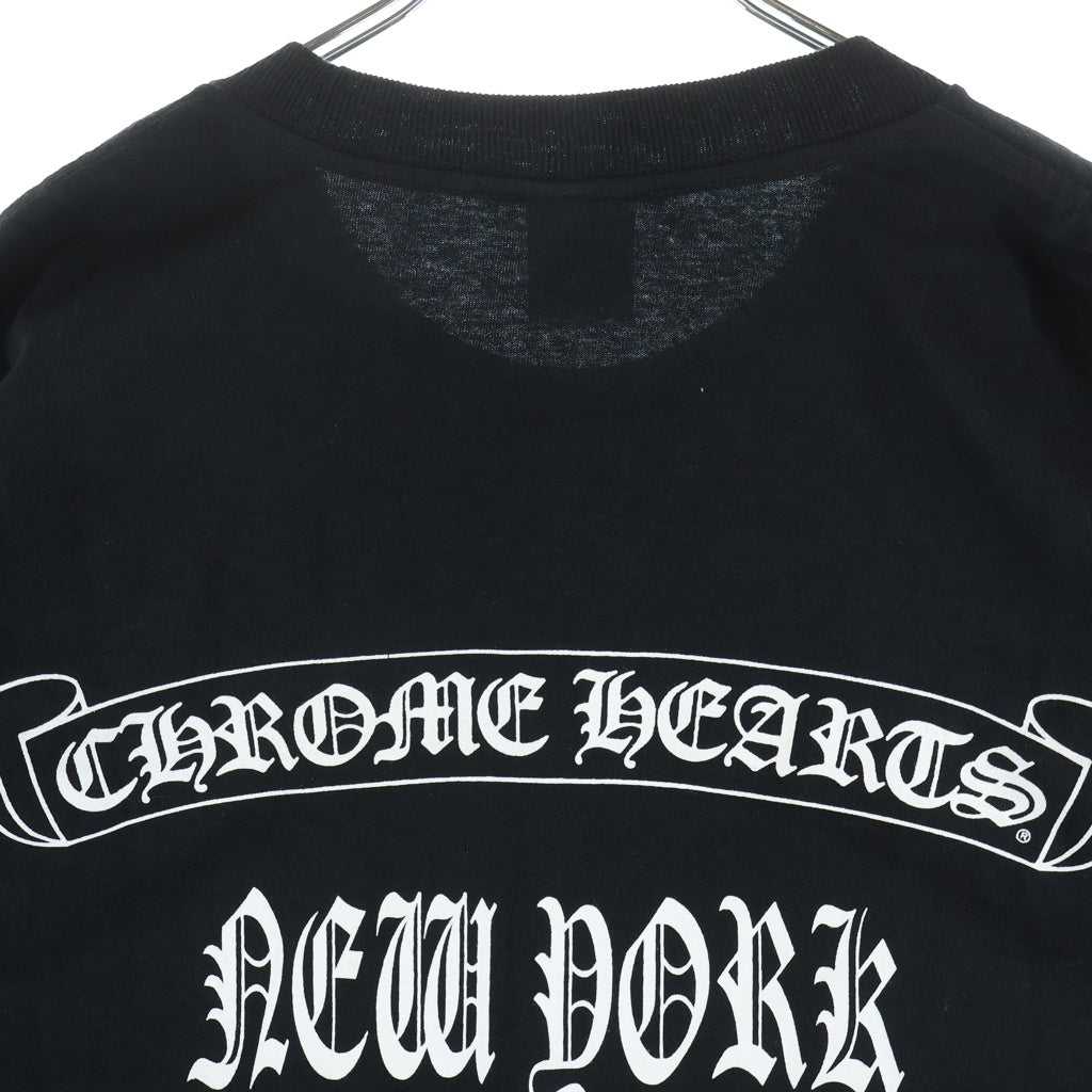 CHROME HEARTS(クロムハーツ) OLD CH S/S TEE オールド ニューヨーク限定 胸クロスプリント クルーネック半袖Tシャツカットソー ブラック