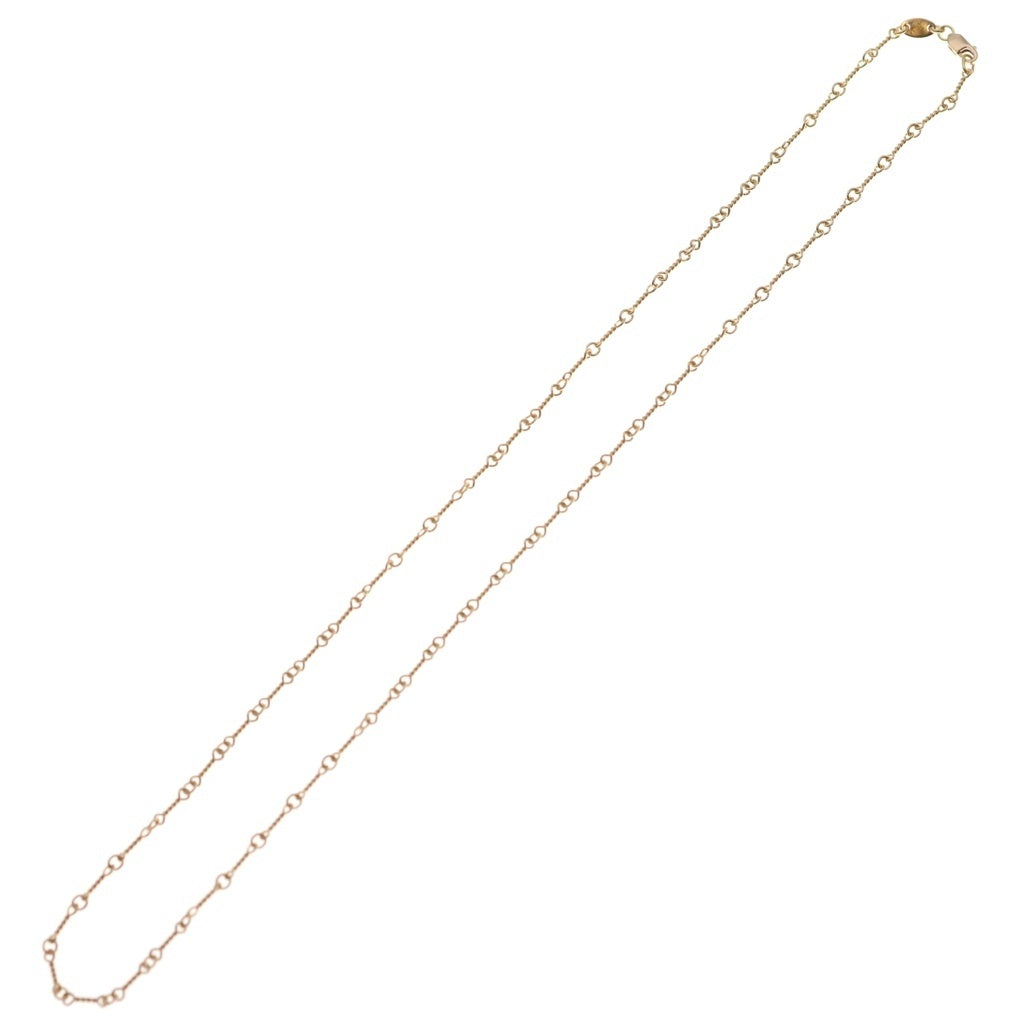 CHROME HEARTS(クロムハーツ) 22K NECKCHAIN T20 ツイストチェーンネックレス 20inch ゴールド