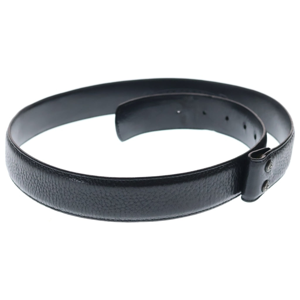CHROME HEARTS(クロムハーツ) 1.5 STRAP 1.5inchスクロールレーベルリベッツ レザーベルト