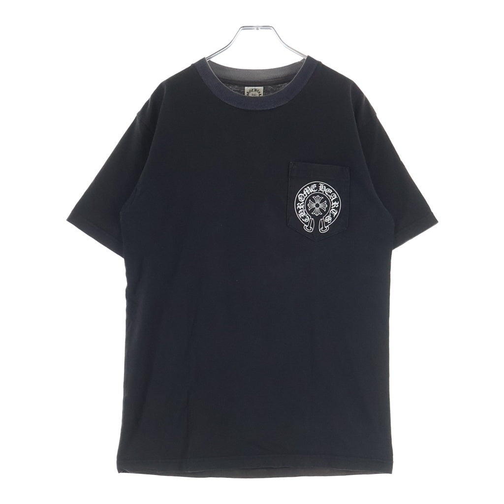 CHROME HEARTS(クロムハーツ) OLD HONOLULU Limited Horseshoe Tee ホノルル限定 ホースシュープリント クルーネック半袖Tシャツ ブラック