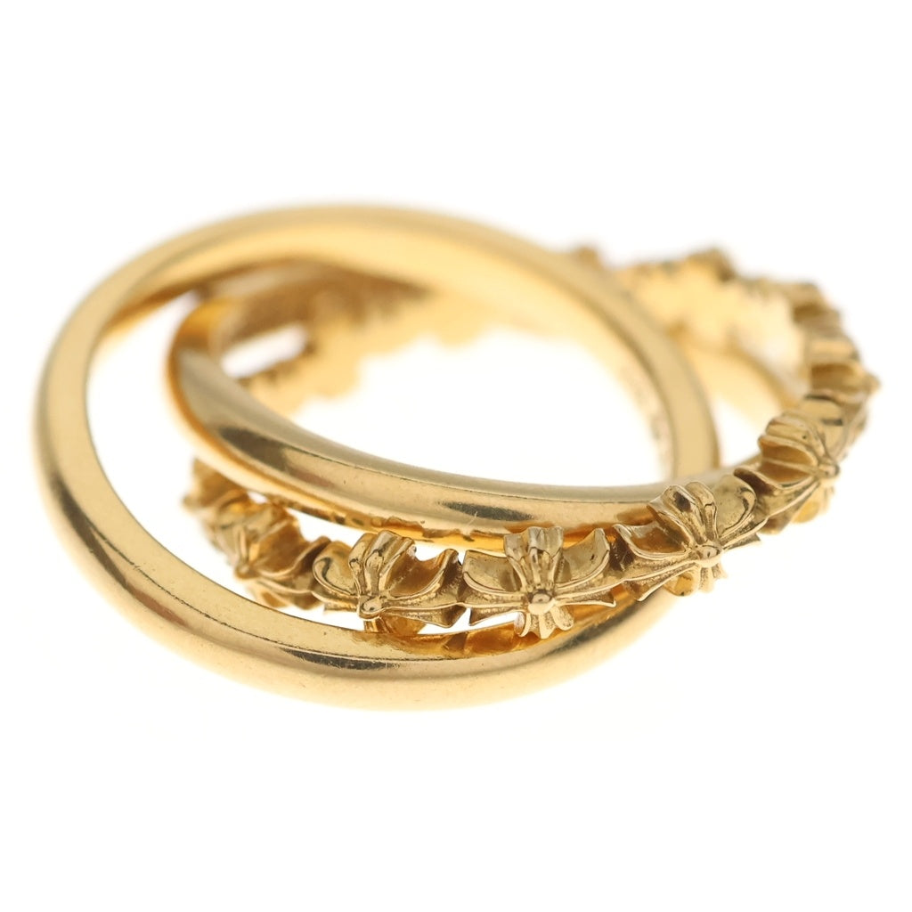CHROME HEARTS(クロムハーツ) 22K TINY E CH PLUS BAND TRPL タイニーECHプラストリプル ゴールドリング