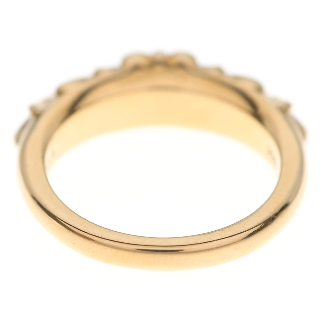 CHROME HEARTS(クロムハーツ) 22K BABYCLSC P SAP ベイビークラシックフローラルクロス PAVEサファイア ゴールドリング