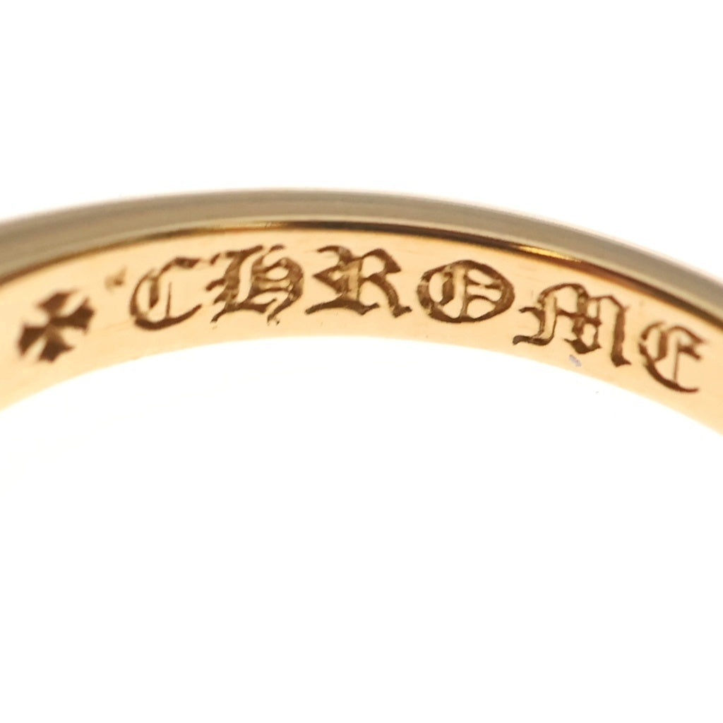 CHROME HEARTS(クロムハーツ) 22K BABYCLSC P SAP ベイビークラシックフローラルクロス PAVEサファイア ゴールドリング