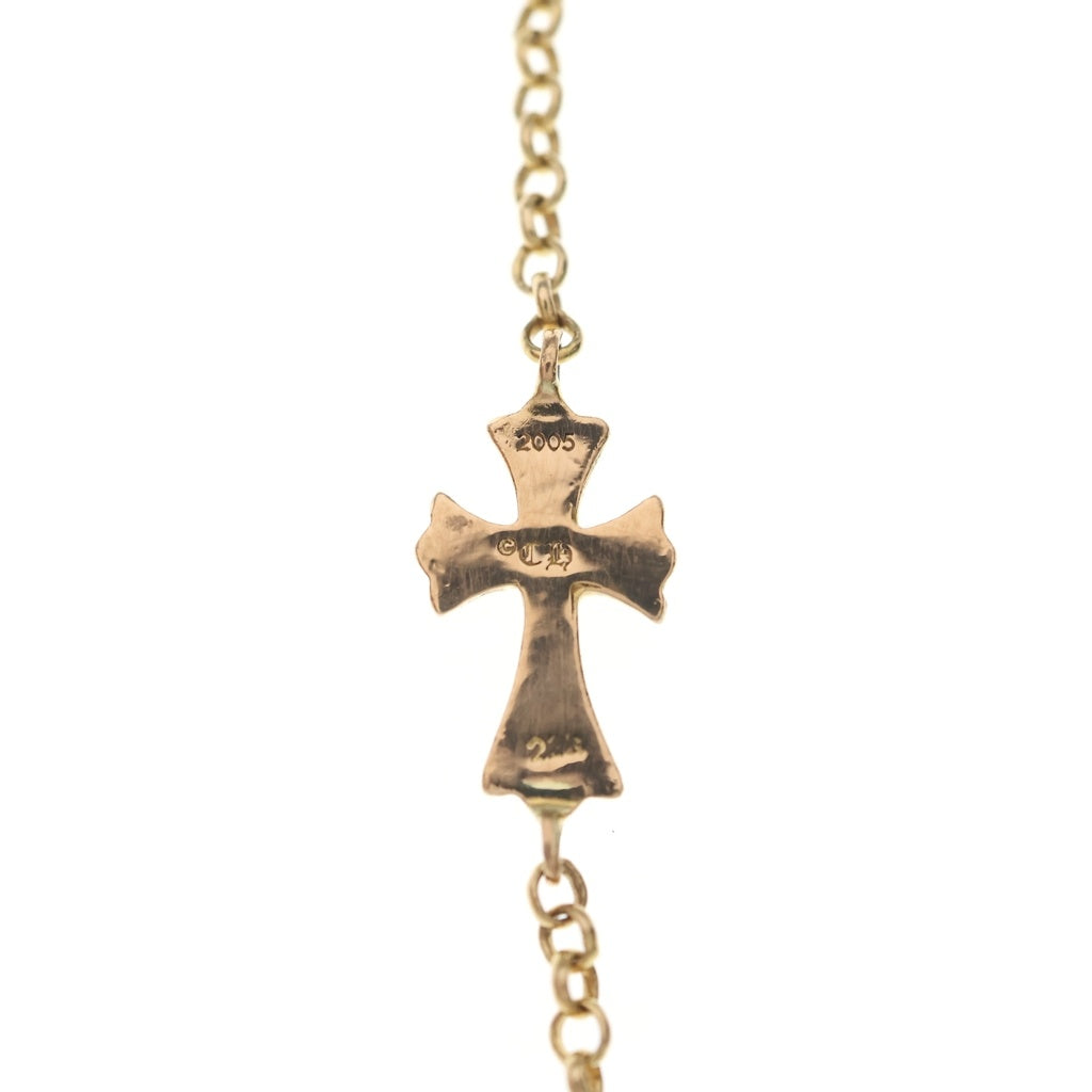 CHROME HEARTS(クロムハーツ) 22K CHN BBY FAT ベイビーファットチェーン ゴールドブレスレット