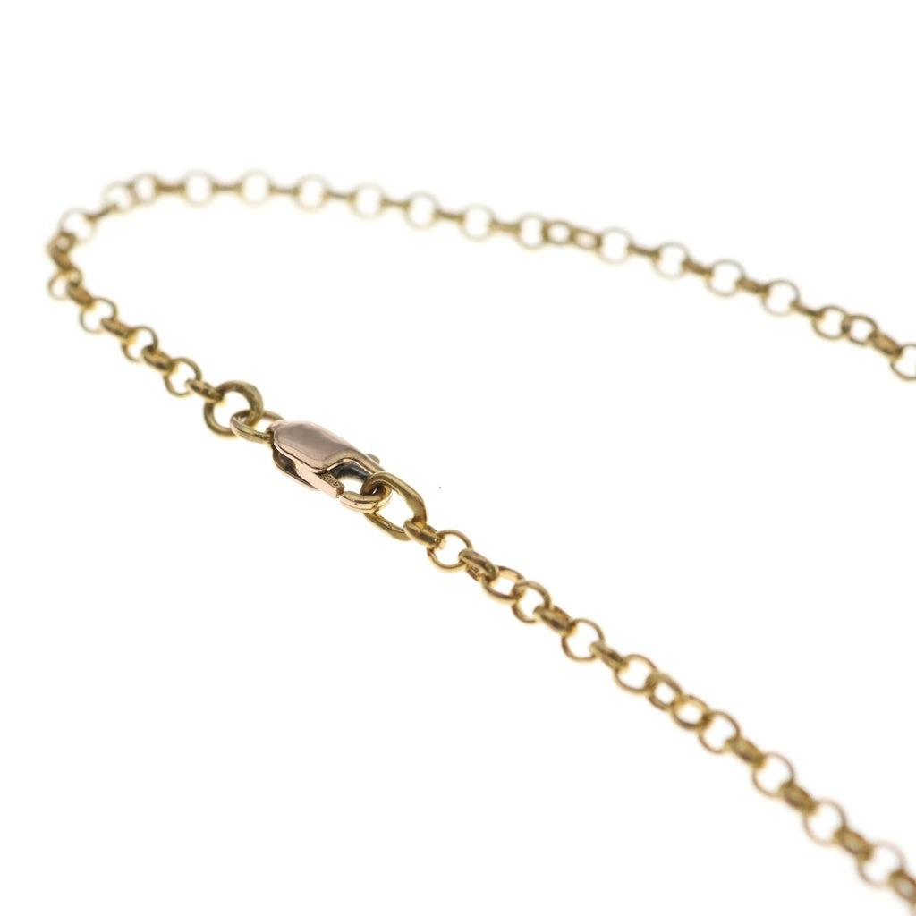 CHROME HEARTS(クロムハーツ) 22K CHN BBY FAT ベイビーファットチェーン ゴールドブレスレット