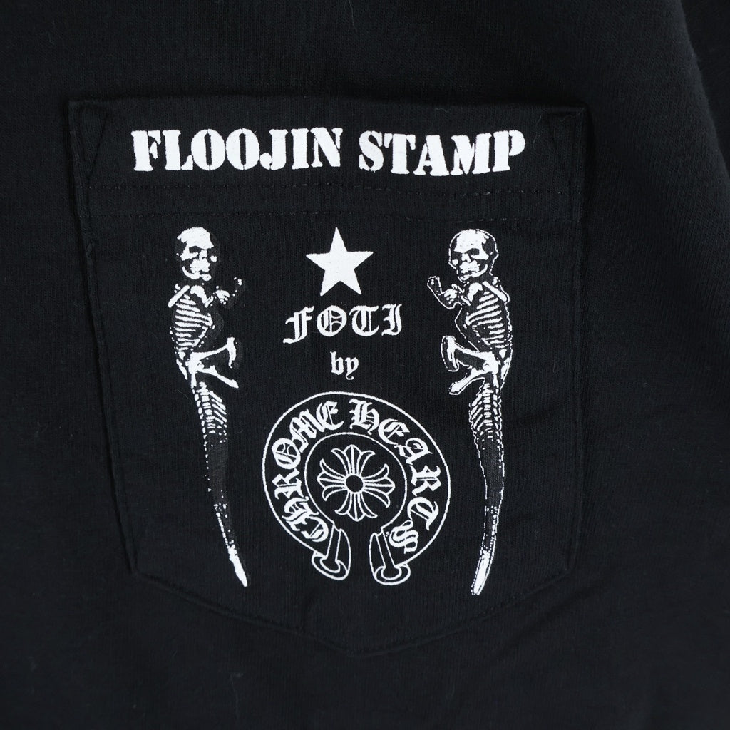CHROME HEARTS(クロムハーツ) OLD FOTI T-SHIRT オールド フォティプリント クルーネックポケット半袖Tシャツ ブラック