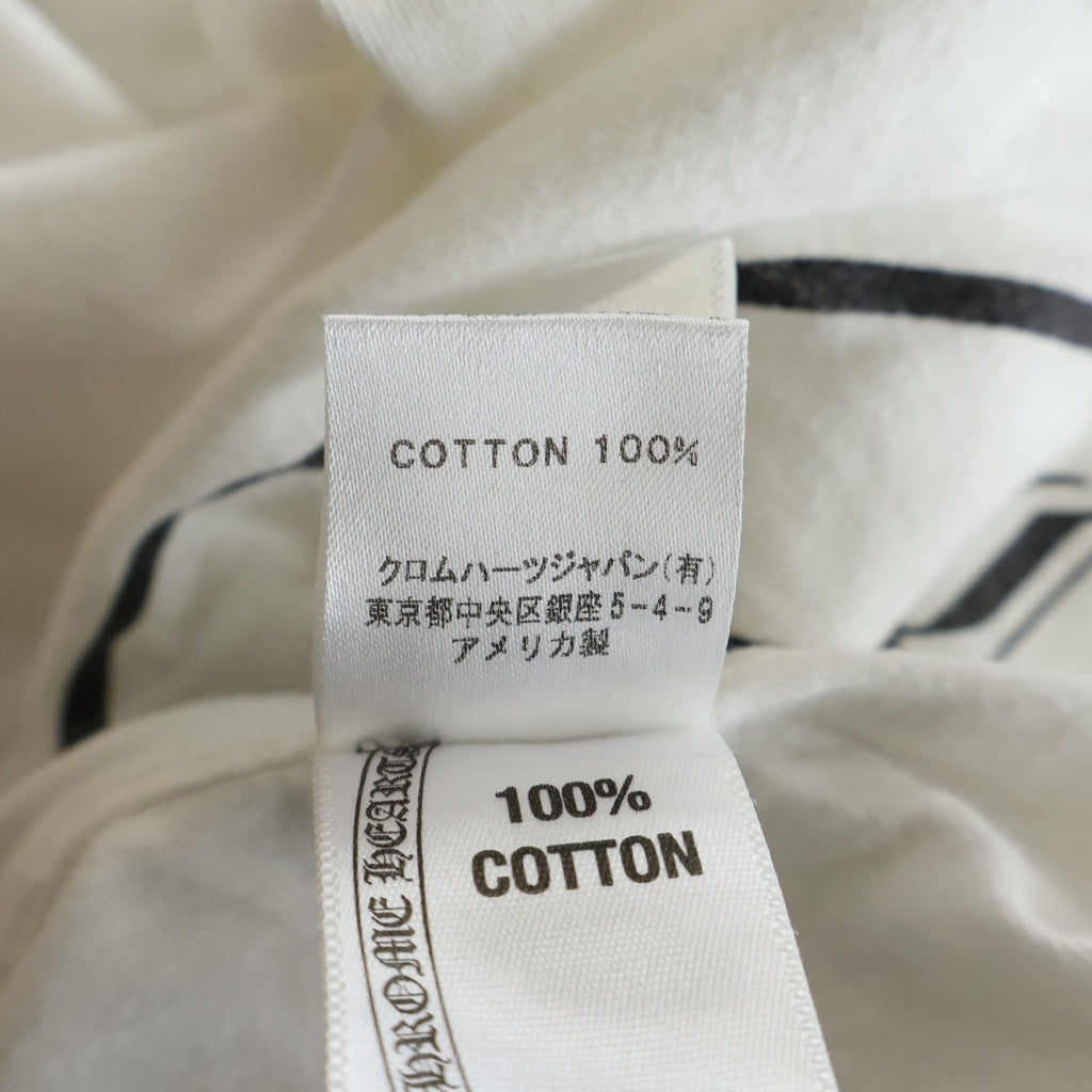 CHROME HEARTS(クロムハーツ) OLD FOTI T-SHIRT オールド フォティプリント クルーネックポケット半袖Tシャツ ホワイト