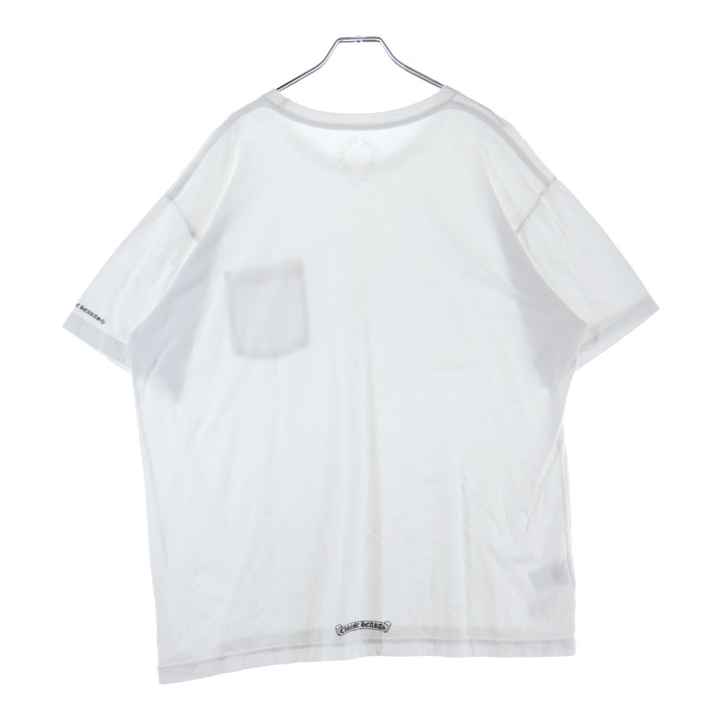 CHROME HEARTS(クロムハーツ) CH T-SHRT 1 ネックロゴプリントTシャツ ホワイト