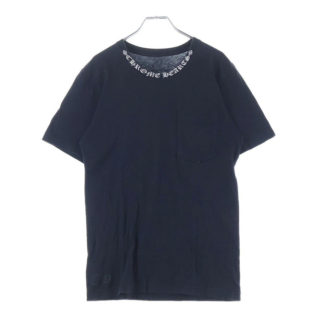 CHROME HEARTS(クロムハーツ) CH T-SHRT 1 ネックロゴプリントTシャツ ホワイト