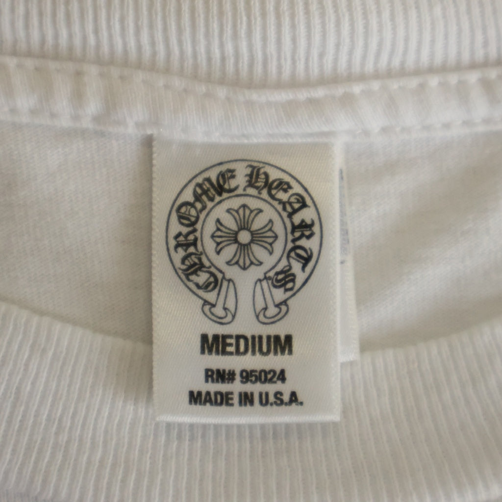CHROME HEARTS(クロムハーツ) OLD CH T-SHIRT エクスクルーシブ ホノルル ホースシュー 半袖Tシャツ カットソー 両面プリント ブラック