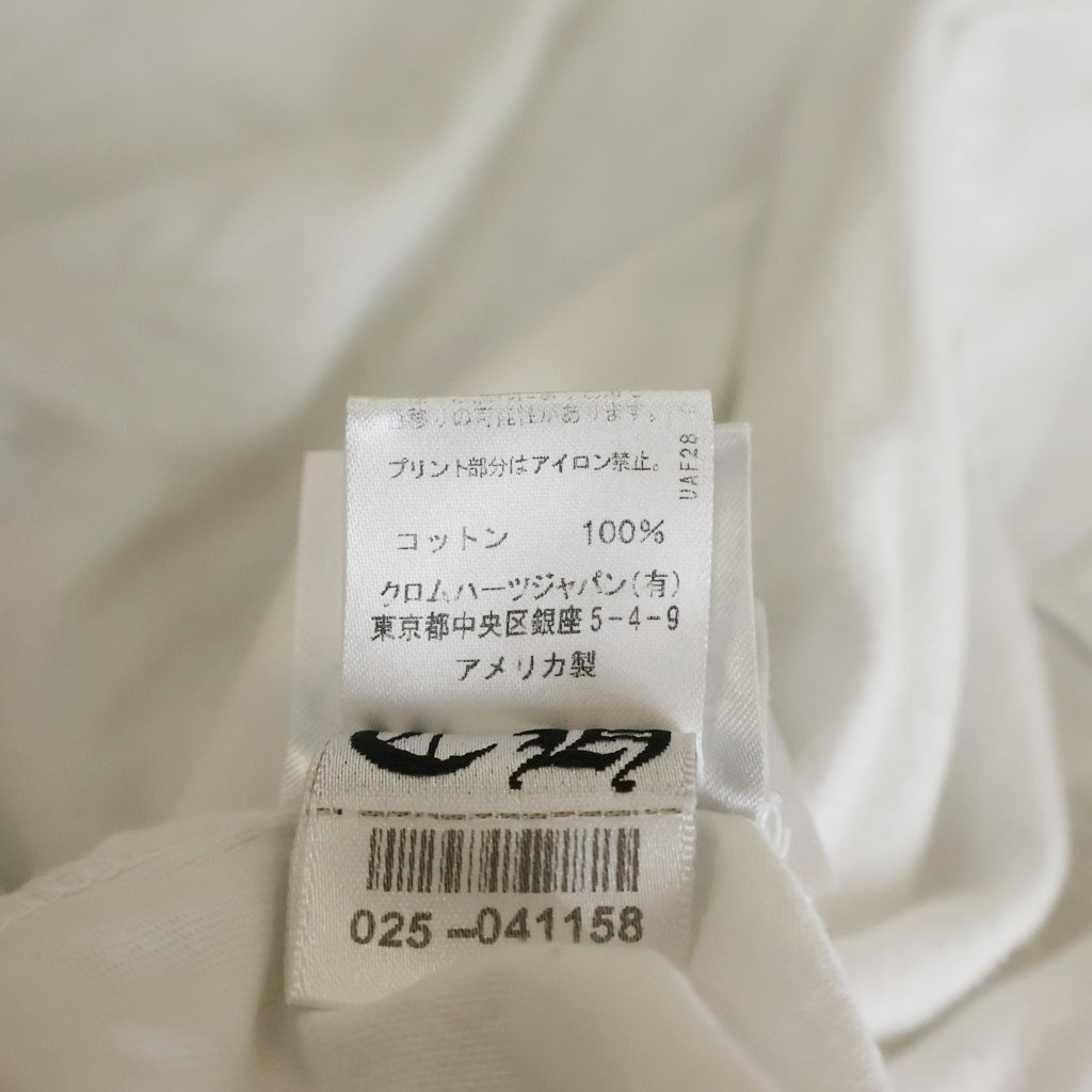 CHROME HEARTS(クロムハーツ) CH T-SHRT 1 ネックロゴプリントTシャツ ホワイト
