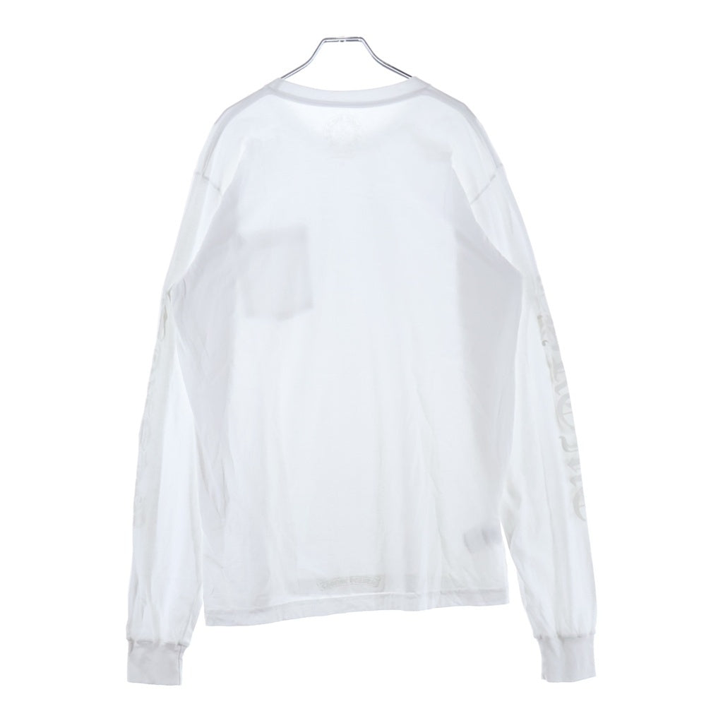 CHROME HEARTS(クロムハーツ) CH T-SHRT 1 ネックロゴプリントロングTシャツ ホワイト