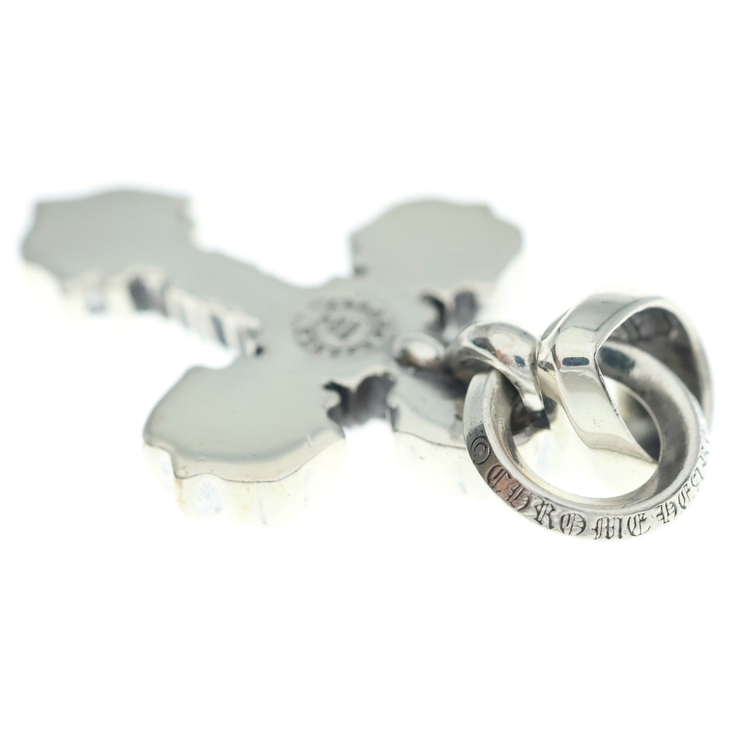 CHROME HEARTS(クロムハーツ) FILIG CROSS-XSM W BALE P D フィリグリークロスXSベイル wベイル PAVEダイヤ シルバーネックレストップ
