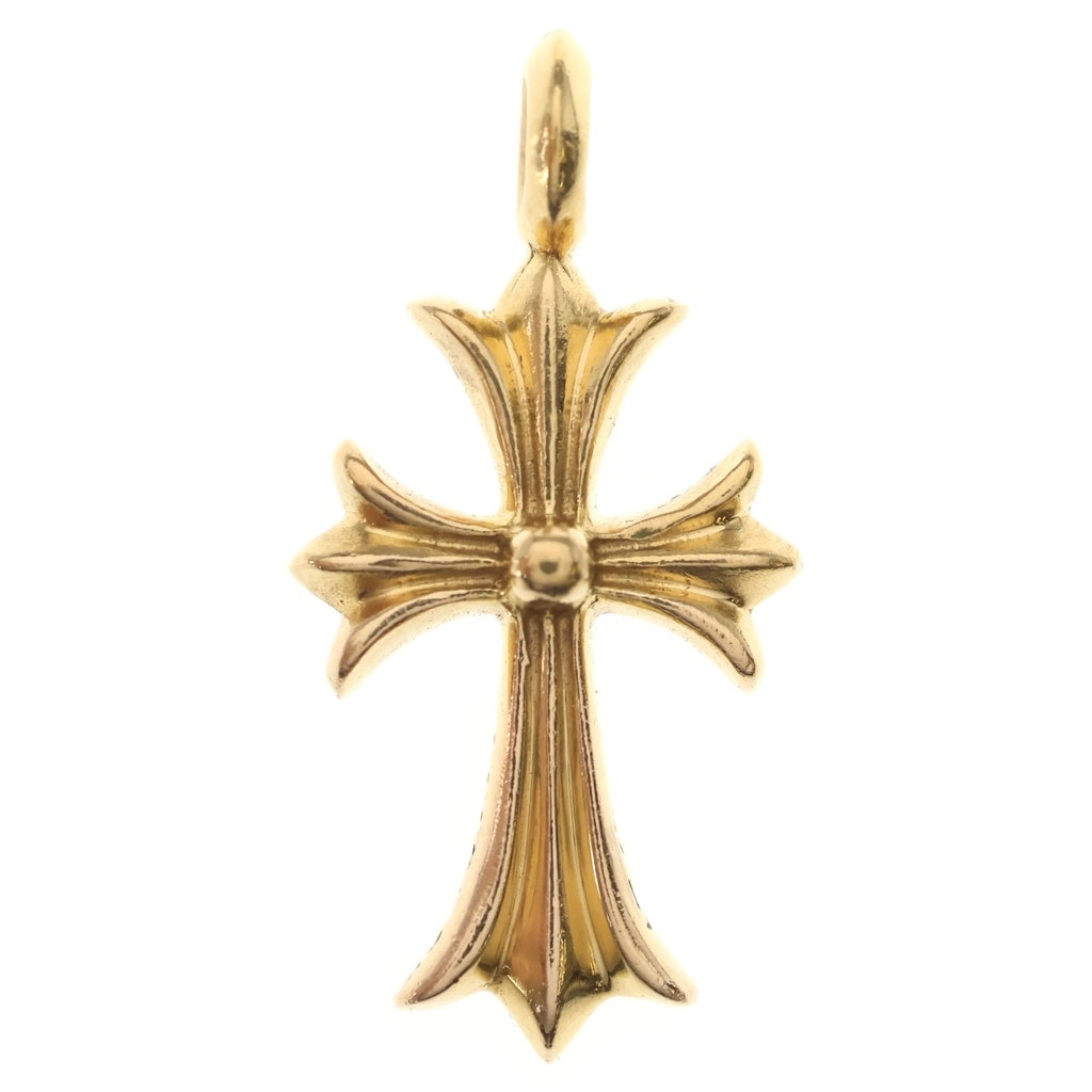 CHROME HEARTS(クロムハーツ) 22K TNY CRSF P RUB タイニーファットクロス PAVEルビー ペンダント ゴールドネックレストップ